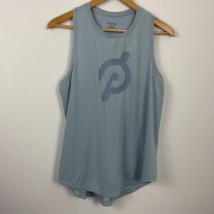 Peloton Distance‎ Shirttail Tank Top Blue Racerback Women's Size Medium